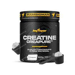 BIGMAN Creatina Creapure Monohydrate de Créatine Pure 300 g - Neutre - Complément Alimentaire pour la Performance Sportive - Améliore les Sprints et Exercices Intenses
