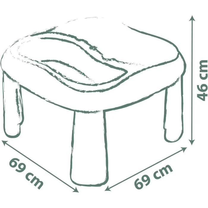 Smoby Table de Sable et d'Eau avec 2 Bacs Amovibles, Pelle, Râteau, Bateau et Moules - Jouet d'Extérieur pour Enfants dès 18 Mois