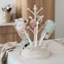 Beaba Egoutte-biberons Arbre, séchage pour jusqu'à 6 biberons et accessoires, retenue d'eau, design astucieux, couleur argile