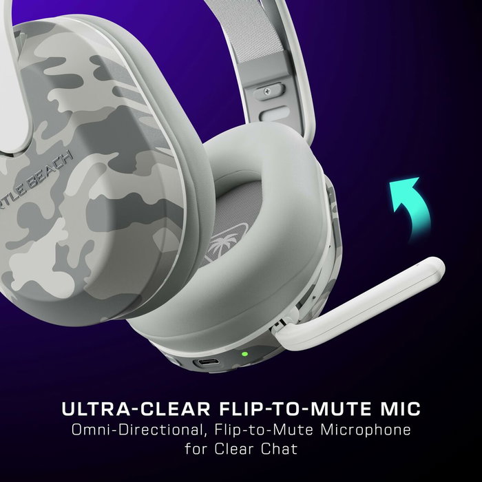 Turtle Beach Stealth 500 - Arctic Camo - Casque gaming sans fil pour Xbox, PC et mobile.