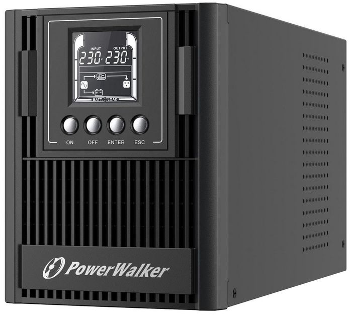 PowerWalker VFI 1000 AT - UPS Online 1 kVA avec Double Conversion, Prises Françaises, Ecran LCD, 900 W, 80-300V