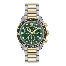 Versace VE6K00423 avec cadran vert et bracelet gris