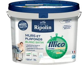 Ripolin Peinture Illico Blanc Satin 10 L
