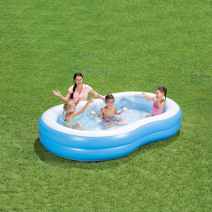 Bestway Big Lagoon Piscine Gonflable 262 x 157 x 46 cm Bleu et Blanc