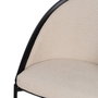 BigBuy Home Chaise de Salle à Manger Noir Beige