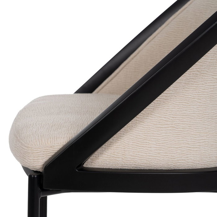 BigBuy Home Chaise de Salle à Manger Noir Beige BigBuy Home Chaise de Salle à Manger Noir Beige