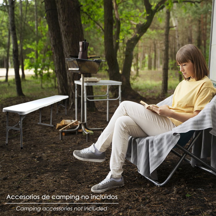SATURNIA Banco Plegable 183x28x44 cm