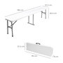 SATURNIA Banco Plegable 183x28x44 cm