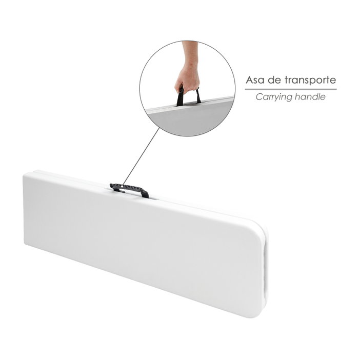 SATURNIA Banco Plegable 183x28x44 cm