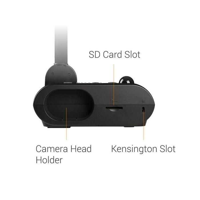 AVer F50+ Visualiseur de documents 4K 60 fps, bras flexible, capteur 13 Mpx, zoom optique 10X, HDMI/USB, logiciel AVerTouch