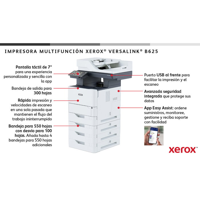 Imprimante Multifonction Xerox B625V_DN Imprimante Multifonction Xerox B625V_DN