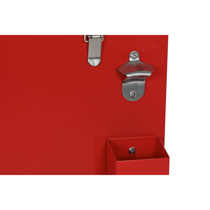 Home ESPRIT Glacière Noir Rouge Métal