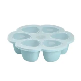 Beaba Multiportions en silicone bleu 6x90 ml