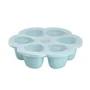 Beaba Multiportions en silicone bleu 6x90 ml
