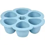 Beaba Multiportions en silicone bleu 6x90 ml