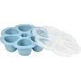 Beaba Multiportions en silicone bleu 6x90 ml