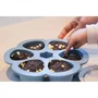 Beaba Multiportions en silicone bleu 6x90 ml
