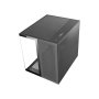 Mars Gaming MCFUSIONM Boîtier MicroATX Gaming Double Chambre Ventilé Verre Trempé Noir