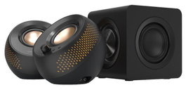 Creative Pebble X Plus - Système de haut-parleurs 2.1 avec caisson de basses, Bluetooth, Noir