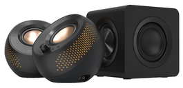 Creative Pebble X Plus Enceintes USB-C avec Subwoofer Basse Radiante 2.0 - Lot de 3 Pack (51MF0495AA000) Noir