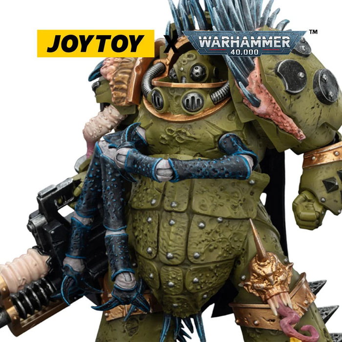 Warhammer 40,000 figurine Death Guard Blightlord Terminator 1 with Reaper Autocannon and Bubotic Blades 14 cm