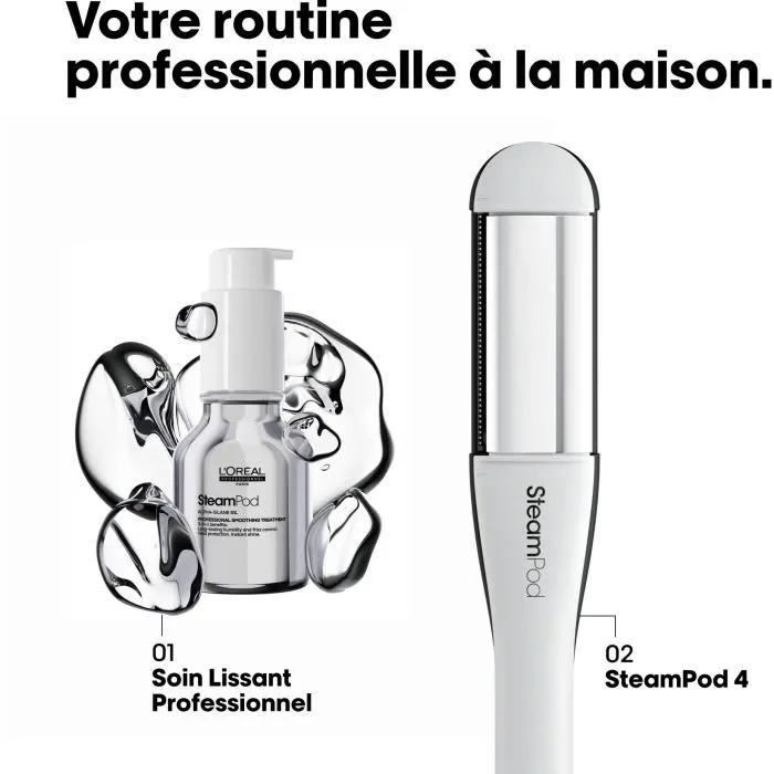 L'Oreal Professionnel Steampod 4 - Lisseur et boucleur à vapeur professionnel - Edition Limitée Utopia - Coiffage 3x plus rapide, dommages réduits de 95%