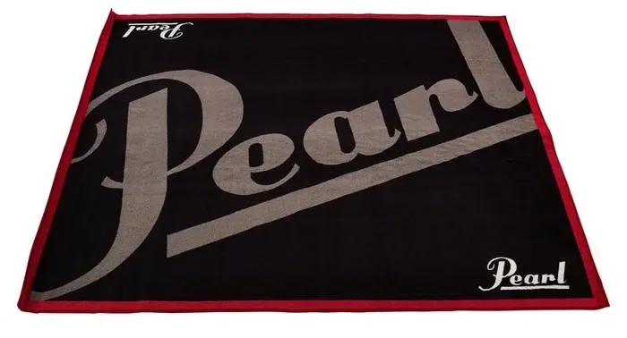PEARL Alfombra avec grand logo, Negra, 200cm x 180cm PEARL Alfombra avec grand logo, Negra, 200cm x 180cm