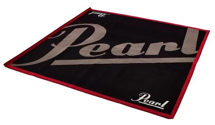 PEARL Alfombra avec grand logo, Negra, 200cm x 180cm PEARL Alfombra avec grand logo, Negra, 200cm x 180cm