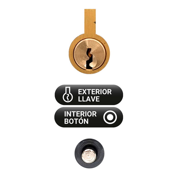 Serrure de sécurité Micel crr08 86b/70 Acier 70 mm nickel Recouvrir