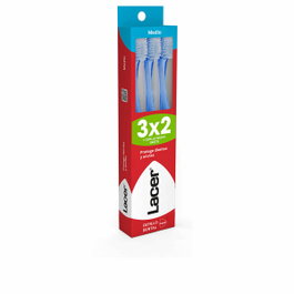Lacer Brosse à dents medium pack de 3 unités