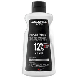 Goldwell System Developer Lotion 1000 ml 40 Vol - Lotion fixante et structurante pour coiffeurs