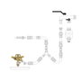 SATURNIA Aspersor de Riego Sectorial Toma 1/2'' en Zinc