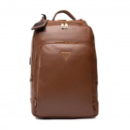 Guess Scala Sac à dos en textile et cuir synthétique Marron