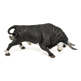 DEQUBE Toro bravo Cara Blanca embistiendo