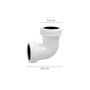 ABRISA Coude de vidange H-H 1 1/2 blanc