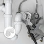ABRISA Coude de vidange H-H 1 1/2 blanc