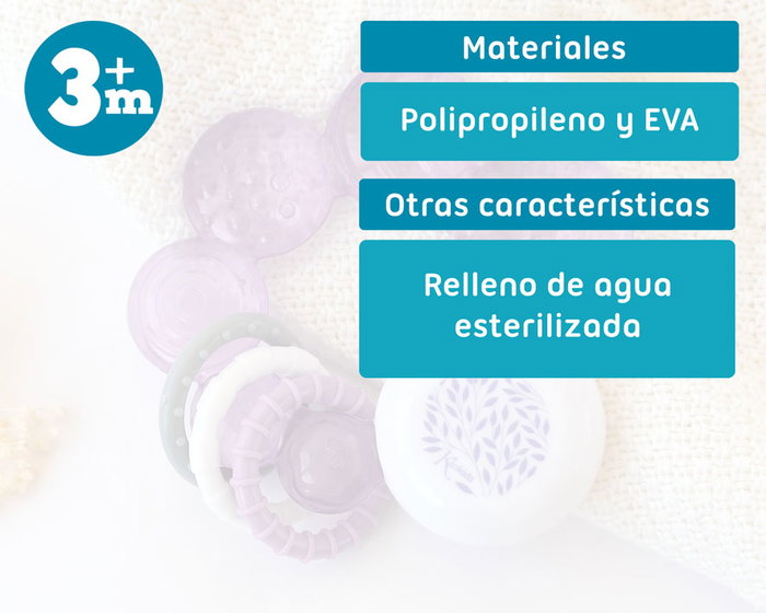 KioKids Mordedor De Frío Honey - Anneau de Dentition Refroidissant pour Bébé à Partir de 3 Mois, Texture Apaisante, Couleur Lavande, Matière Polipropylène et EVA