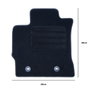 OCC Design Tapis sur mesure pour Toyota Auris (2013-Présent) - 5 pièces