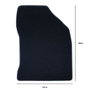 OCC Design Tapis sur mesure pour Toyota Auris (2013-Présent) - 5 pièces