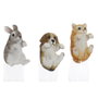 Home ESPRIT Lot de 3 Figurines Décoratives Animaux en Résine