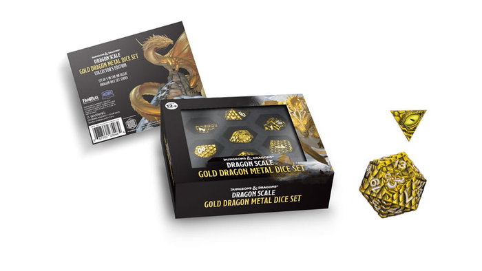 Dungeons & Dragons Premium Métal pack dés Inclusion Dragon Scale Gold (7) Dungeons & Dragons Premium Métal pack dés Inclusion Dragon Scale Gold (7)