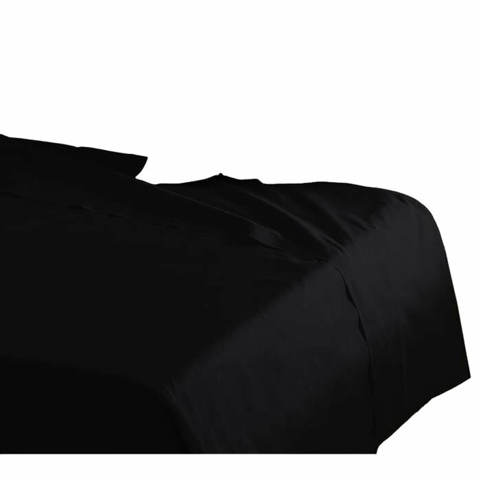 Lovely Home Drap Plat Noir 240 x 300 cm