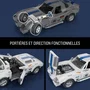 Mattel Brick Shop - Coffret de construction Hot Wheels Corvette Grand Sport 1/16 avec 918 pièces, pièces métalliques et autocollants - JGR31