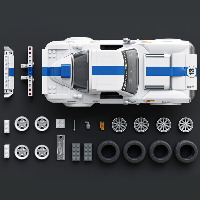 Mega Hot Wheels - Coffret de Construction Corvette Grand Sport - 916 pièces Mega Hot Wheels - Coffret de Construction Corvette Grand Sport - 916 pièces