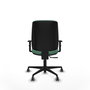 Piqueras y Crespo Alares Chaise de Bureau Vert émeraude
