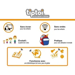 Ravensburger tiptoi Livre interactif éducatif sans écran Destination Savoir L'espace - 7 ans et plus - Réf. 13099007