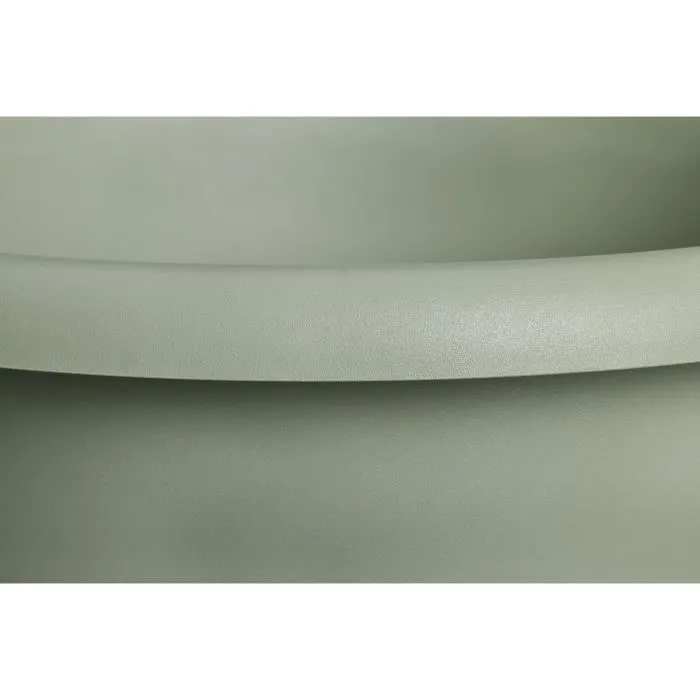 ELHO Pot de fleurs Amiga Rond 40 - Vert - Ø 39 x H 29 cm - Pot d'extérieur recyclé résistant au gel et aux chocs avec soucoupe assortie