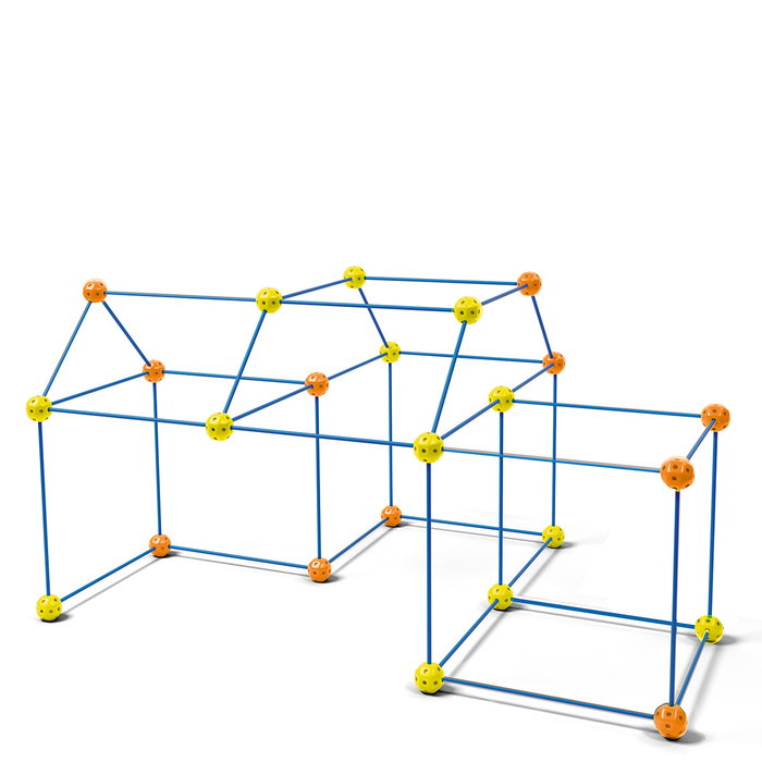 WORLD BRANDS Construction Fort Xt4803203 - Jeu de Construction avec Tiges et Connecteurs pour Structures, Kit Créatif Enfant 5 Ans et Plus