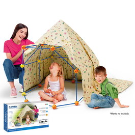 WORLD BRANDS Construction Fort Xt4803203 - Jeu de Construction avec Tiges et Connecteurs pour Structures, Kit Créatif Enfant 5 Ans et Plus