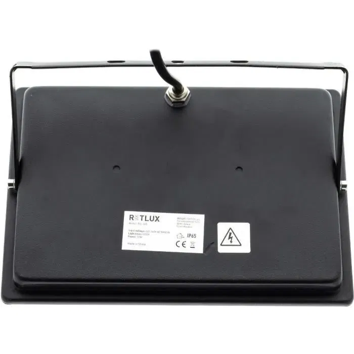 Retlux Projecteur LED RSL 245, 50W, 4000 lm, Blanc Froid 4000K, Angle 120°, IP65, pour Éclairage Extérieur/Intérieur